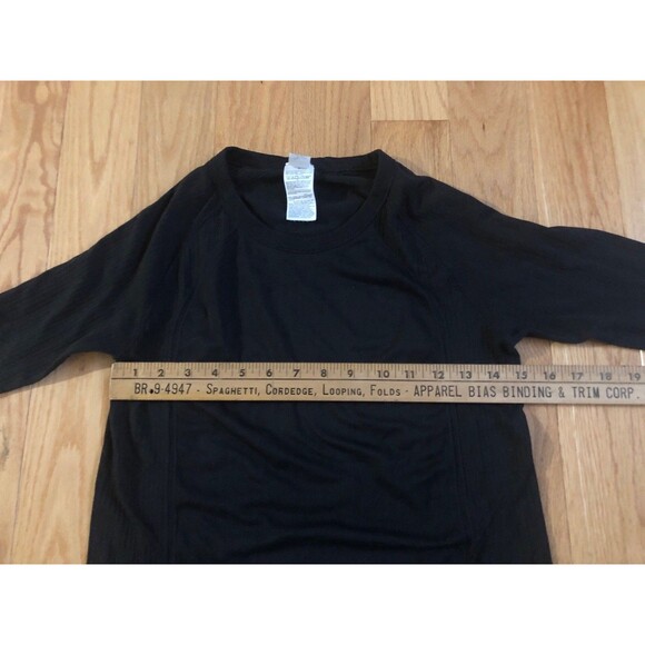 Seamless Womens Athletic Top Black Medium GO Dry - Picture 3 of 7